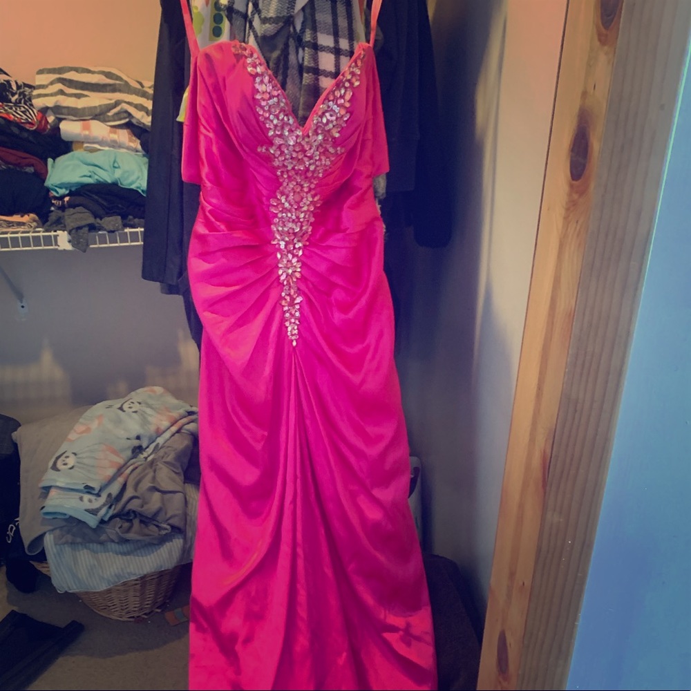 FLIRT size 12 strapless prom dress